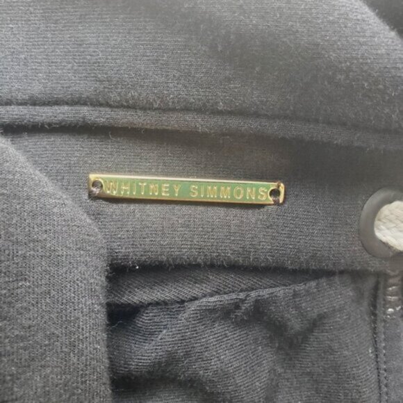 Gymshark X Whitney Simmons Black Cropped Hoodie Size XS - Picture 6 of 8